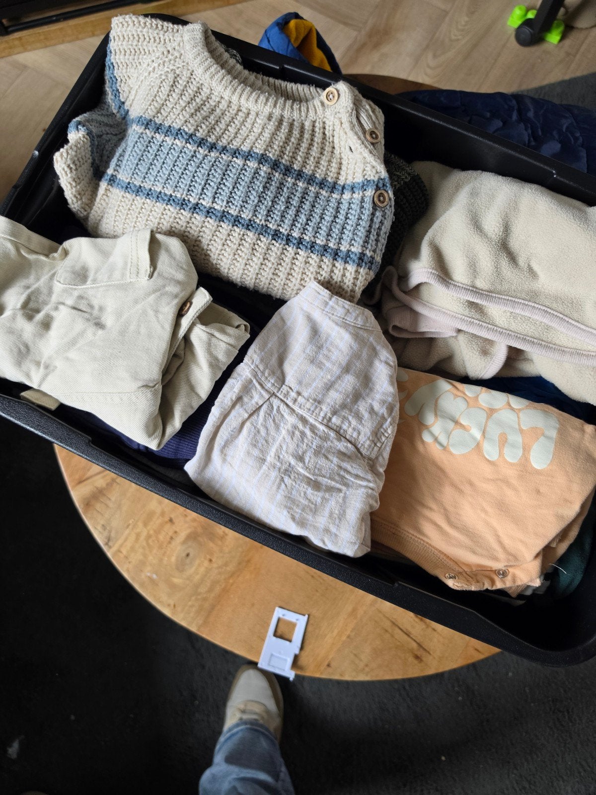 Krat vol jongenskleding - maten 74, 80, 86 en 92, Ophalen, Gebruikt, Jongen