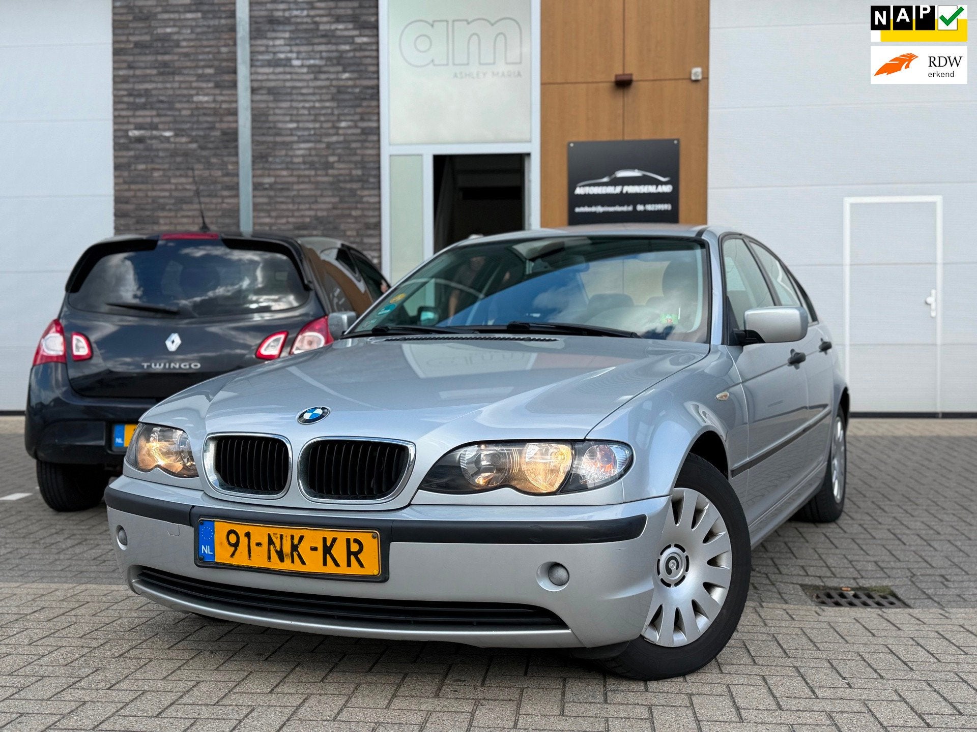 BMW 3-serie 316i Black&Silver II | 1ste eigenaar | dealer on, Auto's, Achterwielaandrijving, 4 cilinders, Bedrijf, Handgeschakeld