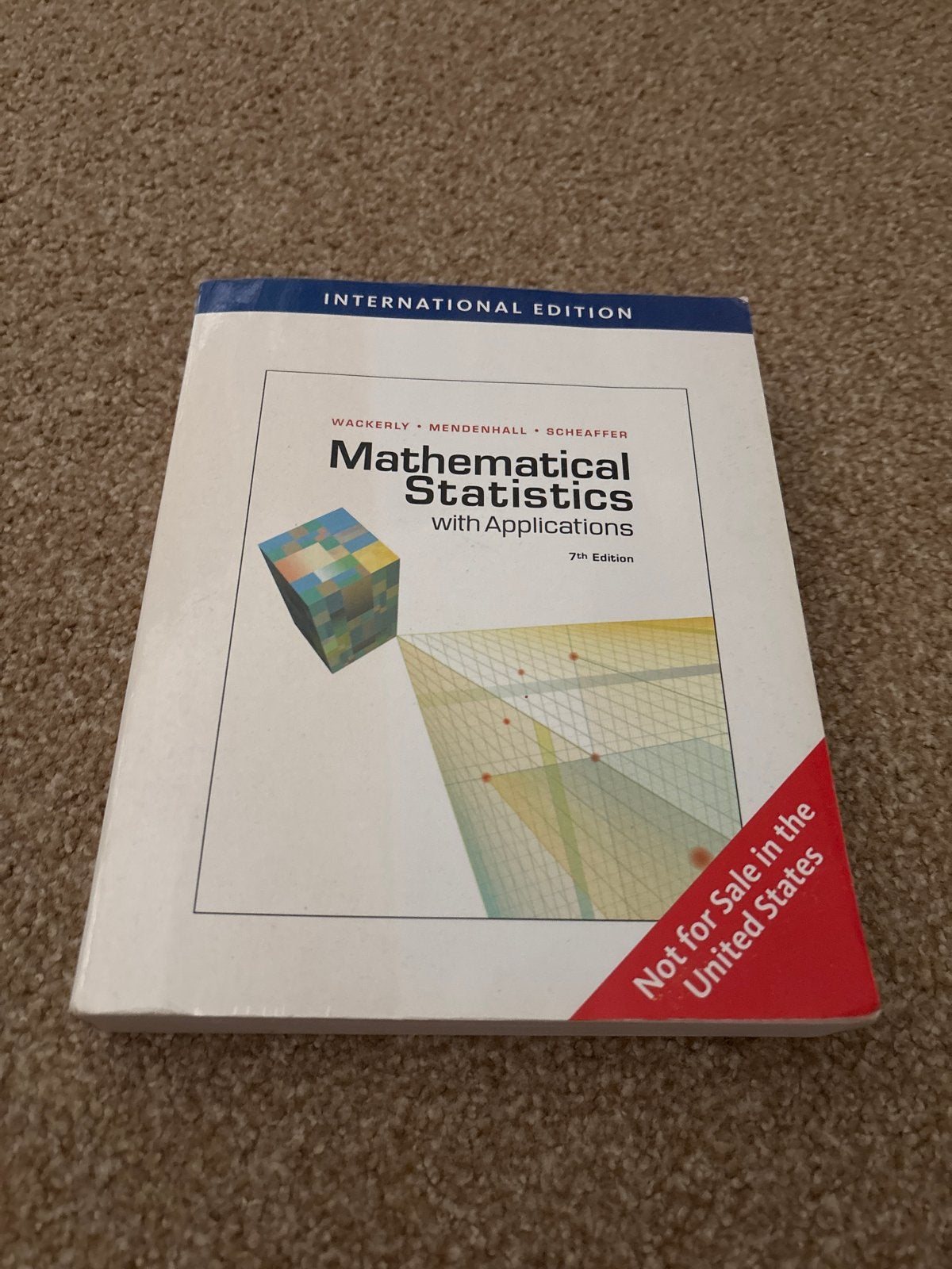 Wackerly Mathematical Statistics with Applications 7e, Boeken, Studieboeken en Cursussen, Gelezen, WO, Beta, Ophalen of Verzenden