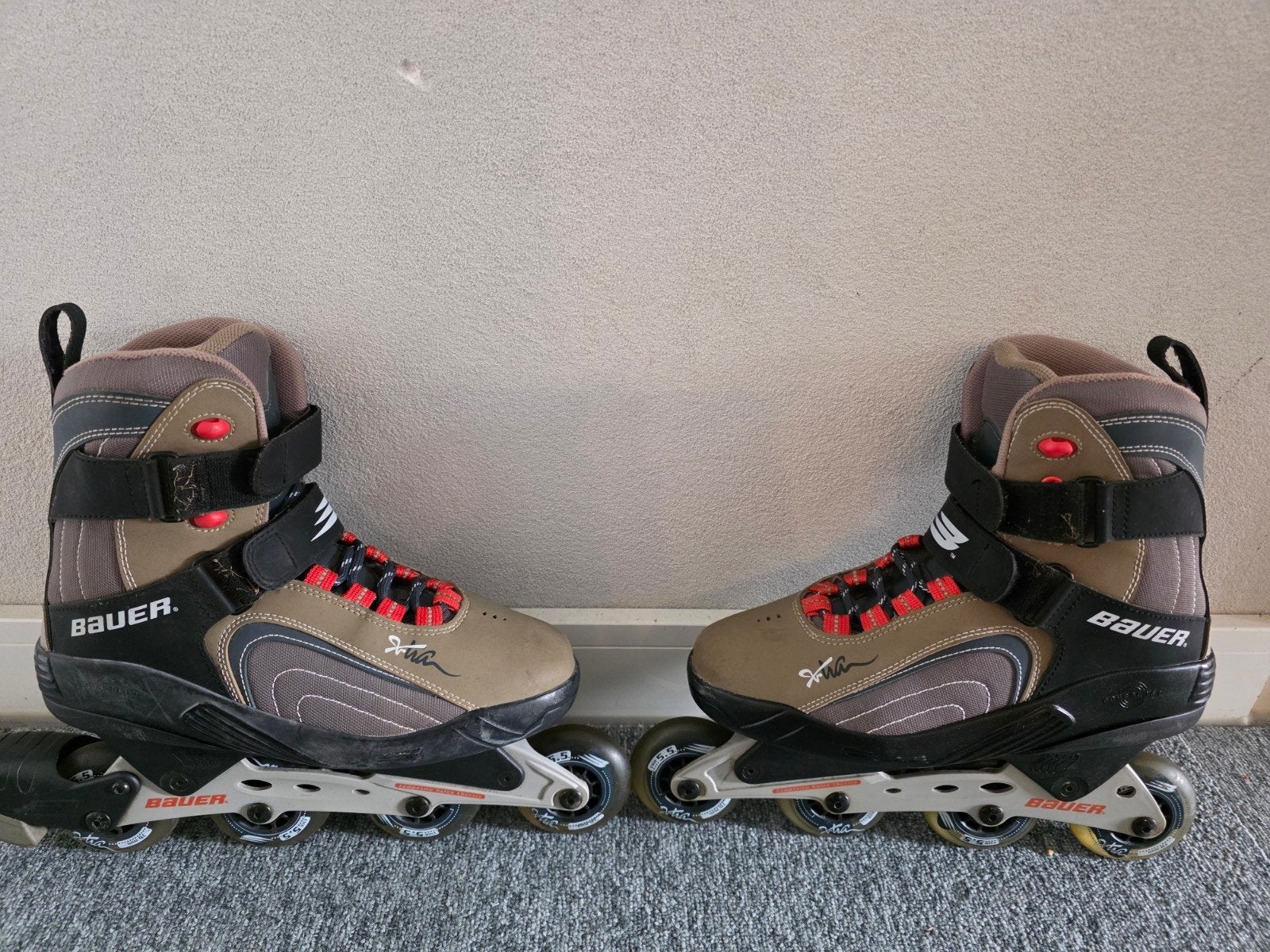 Bauer Inline Skates - Maat 44- Zo goed als nieuw, Sport en Fitness, Skeelers, Ophalen of Verzenden, Zo goed als nieuw, Inline skates 4 wielen