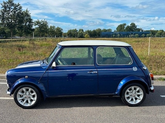 Classic Mini 1.3 i Cooper MPI 1998 Blauw Sportspack, Auto's, Voorwielaandrijving, 63 pk, Zwart, 4 cilinders