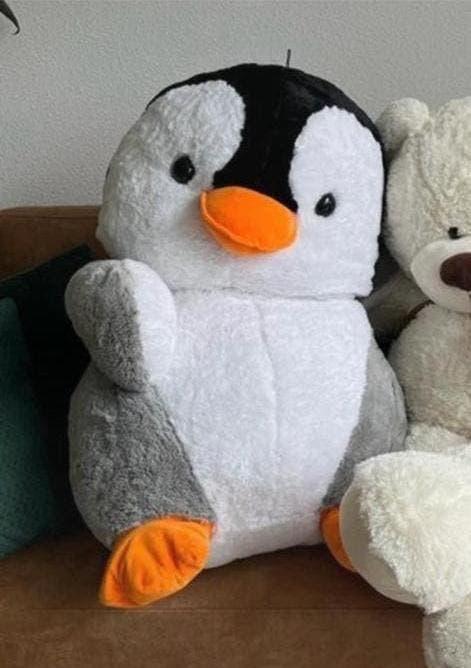 XXL knuffel pinguïn, Kinderen en Baby's, Speelgoed | Knuffels en Pluche, Ophalen of Verzenden, Zo goed als nieuw, Overige typen