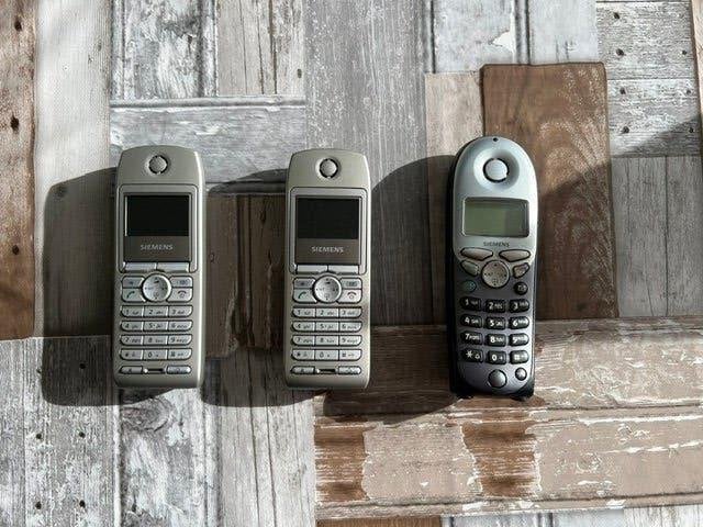 Siemens Gigaset 4015 en Gigaset S44, Ophalen of Verzenden, Gebruikt, 3 handsets, Stralingsarm