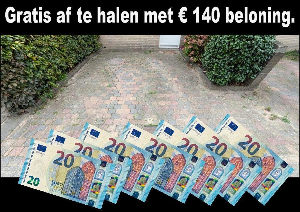 Laatste kans Afhalen + €140 beloning:Beton klinkers, banden., Tuin en Terras, Ophalen, Gebruikt, 10 m² of meer, Beton