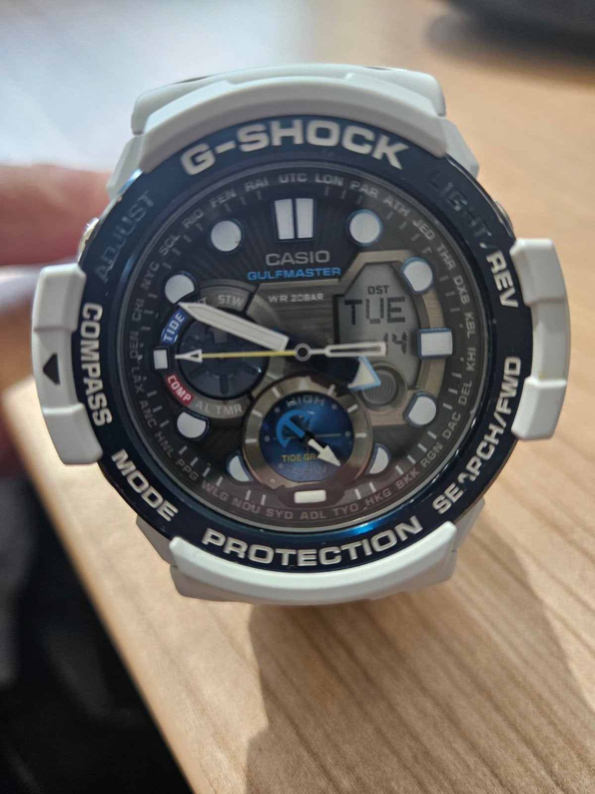 Casio G-shock GN-1000 Gulfmaster White, Casio, Kunststof, Kunststof, Ophalen of Verzenden