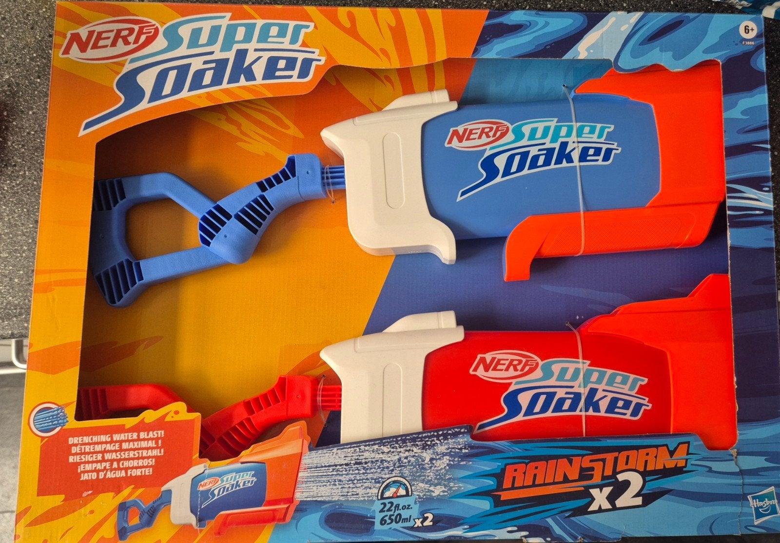 Nerf Super Soaker Rainstorm Waterpistolen - 2 stuks, Ophalen of Verzenden, Nieuw
