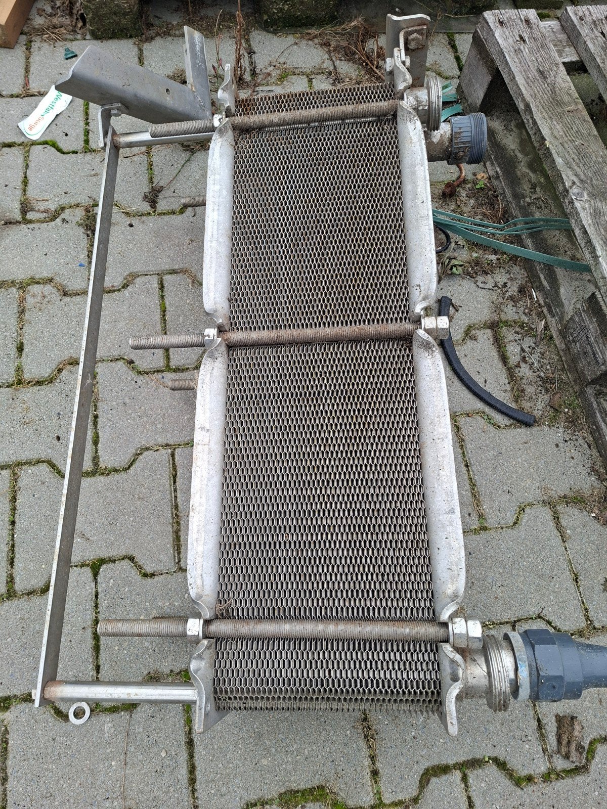 voorkoeler platenkoeler, Ophalen