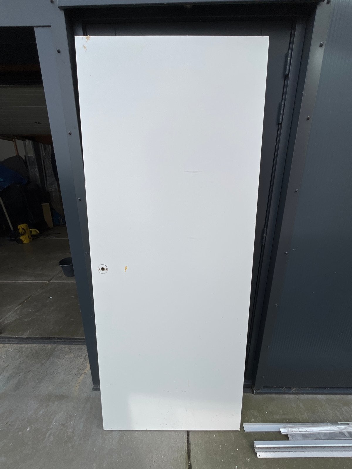 Witte opdek binnendeur, Ophalen, Gebruikt, 80 tot 100 cm, Binnendeur