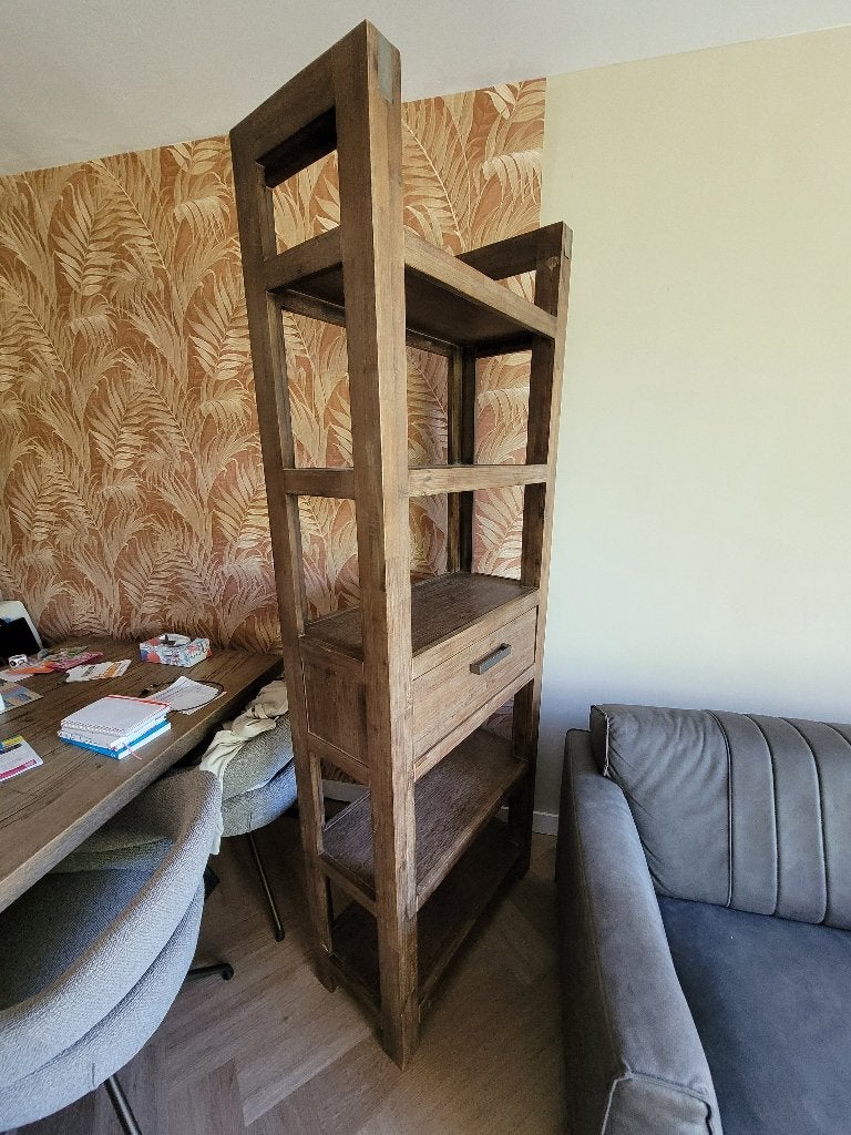 Boekenkast 210x75x35, Ophalen, Met plank(en), Gebruikt, 200 cm of meer