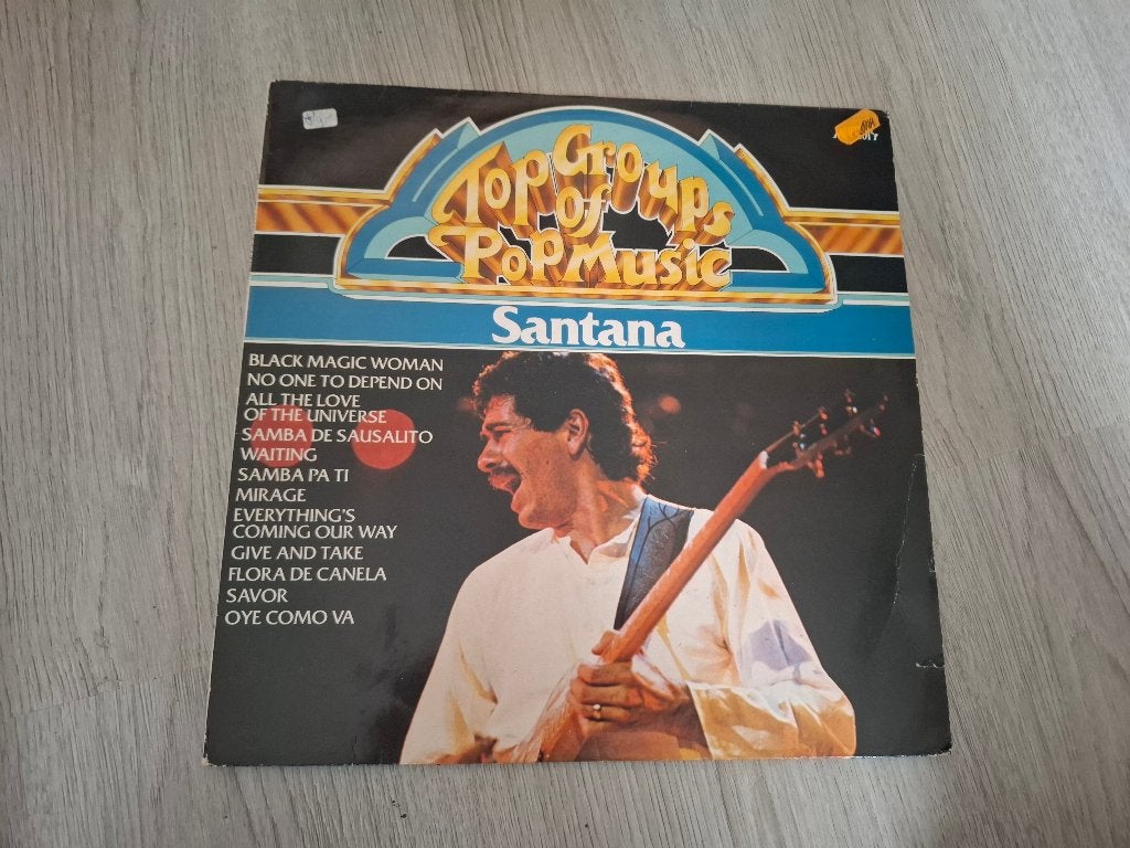 LP Santana – Top Groups Of Pop Music: Santana. (1981), Cd's en Dvd's, Vinyl | Rock, LP, Gebruikt, Blues Rock, Ophalen of Verzenden