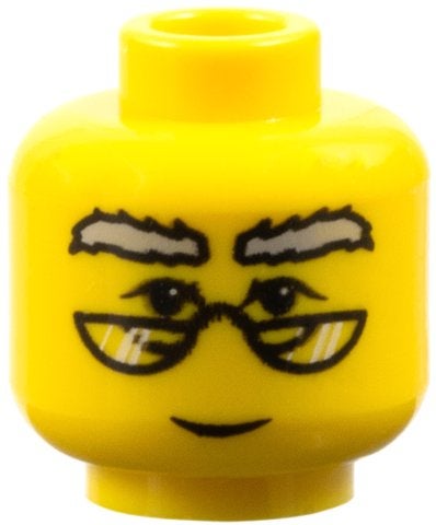 Lego Minifiguur Hoofd Dumbledore Bril Patroon 3626pb0003, Gebruikt, Lego, Harry Potter, Ophalen of Verzenden