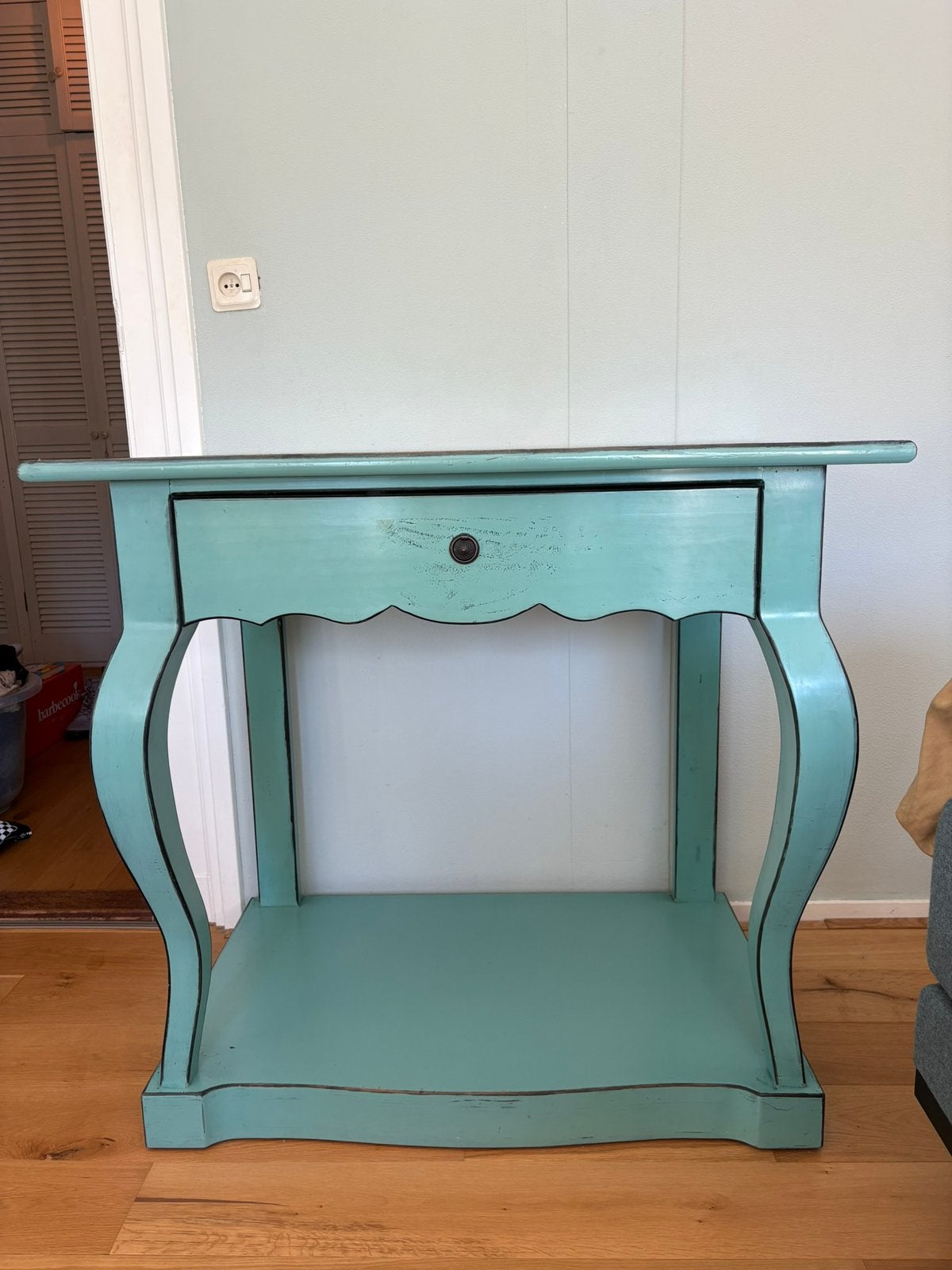 Commode / sidetable barok, Huis en Inrichting, Tafels | Sidetables, 100 tot 150 cm, Zo goed als nieuw, Rechthoekig, Overige houtsoorten