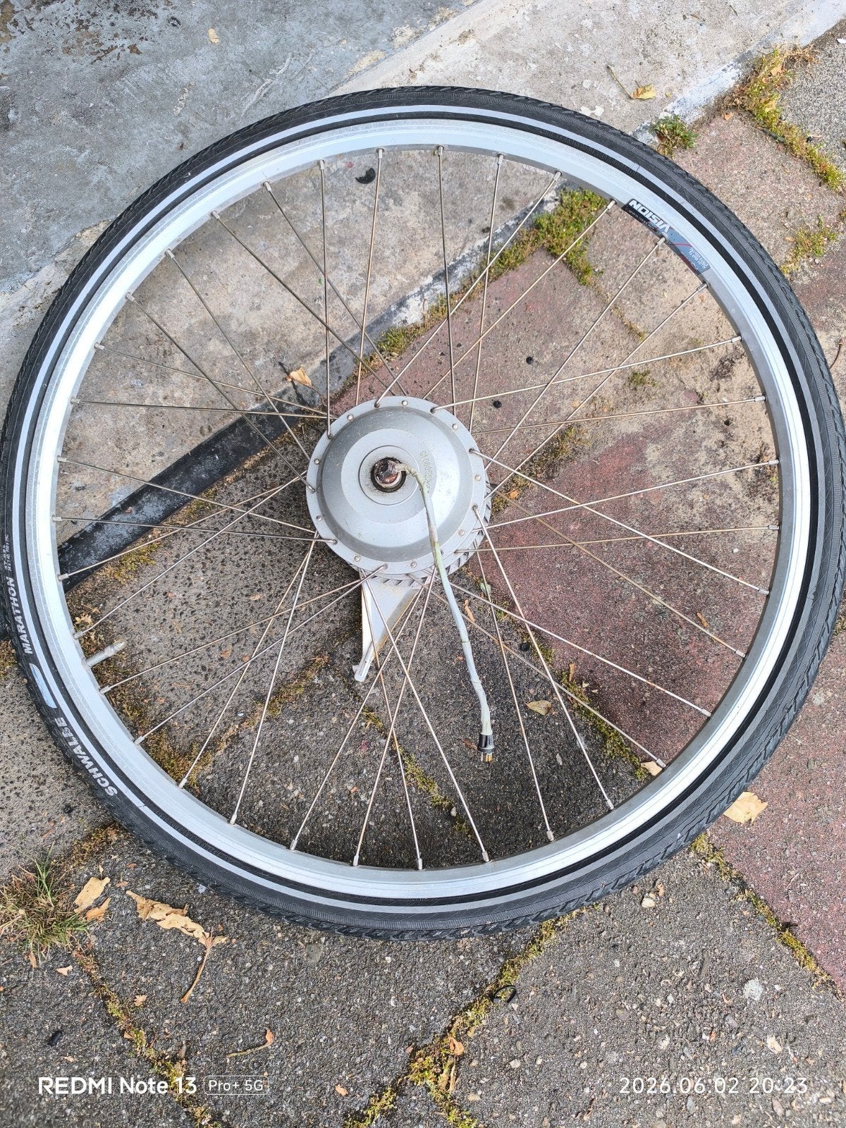 Gazelle elektrische fiets motor en achter wil, Ophalen of Verzenden, Elektrische fiets, Band