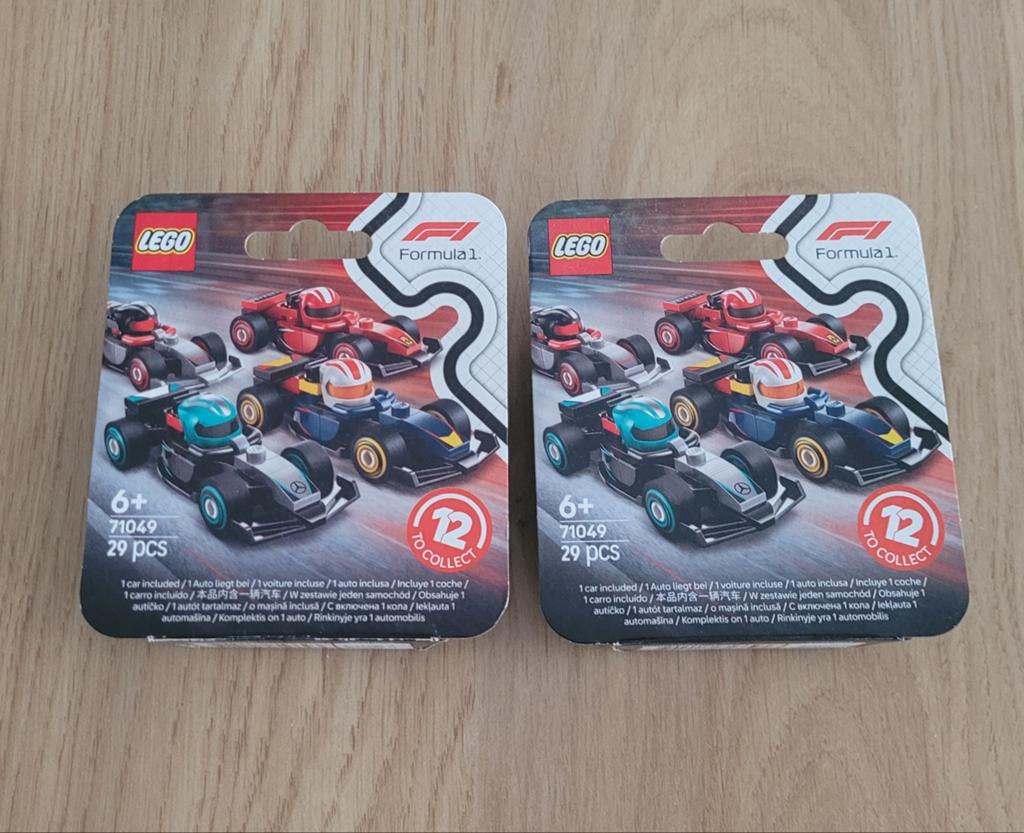 Nieuwe LEGO Speed Champions Formule 1 auto 71049 (2 stuks), Lego, Nieuw, Complete set, Ongeopend/sealed