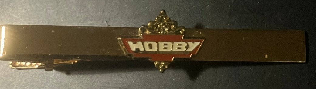 Vintage Hobby Caravan stropdasclip - Gouden dasclip, Ophalen of Verzenden, Gebruikt