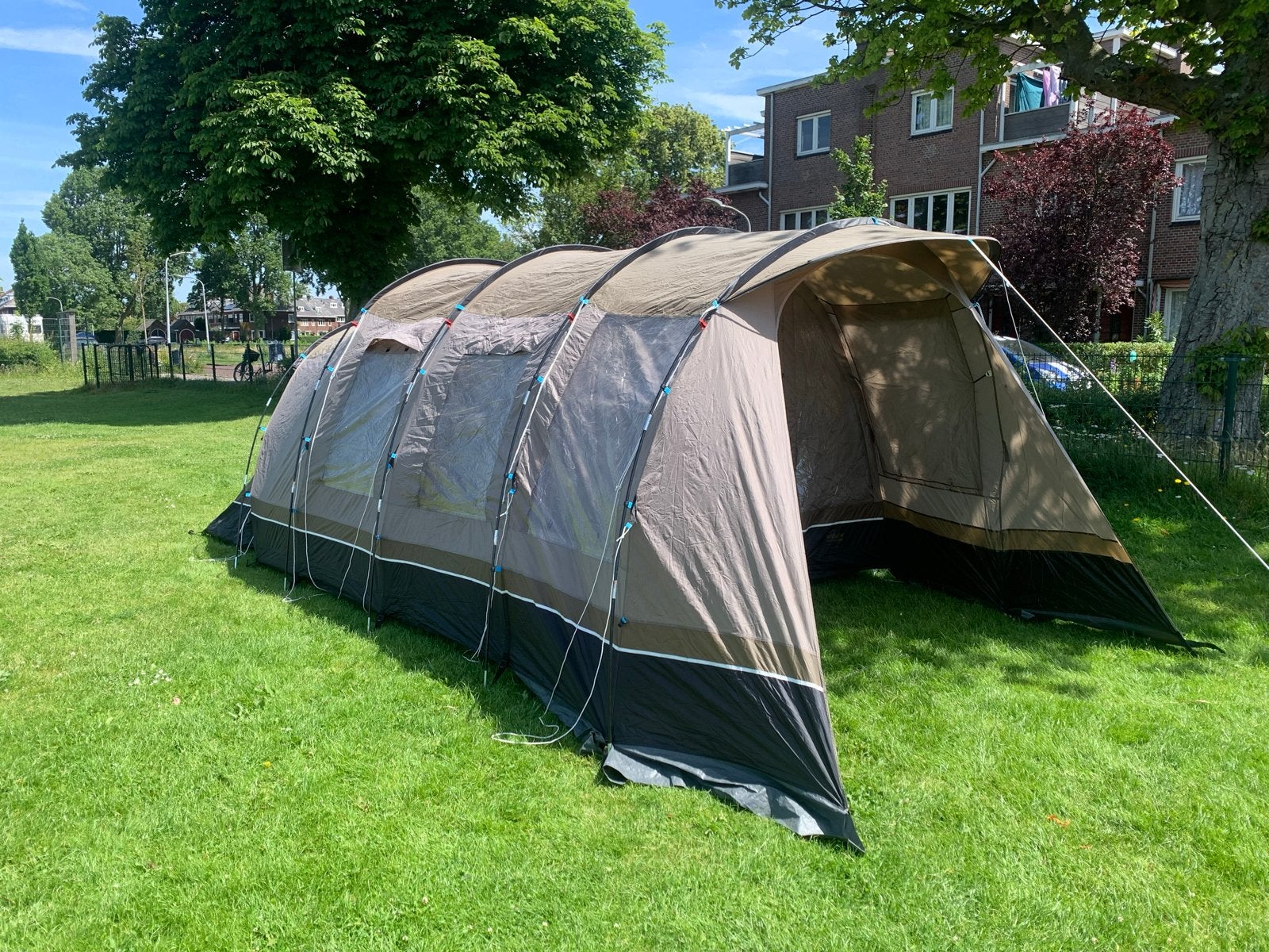Vrijbuiter Birch 300 tunneltent - Ruim en comfortabel, Caravans en Kamperen, Tenten, Ophalen, Gebruikt, Tot en met 4