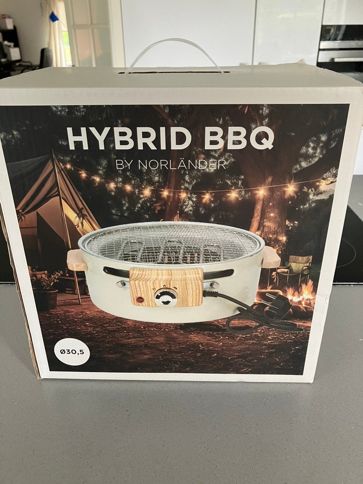 NORLÄNDER hybride BBQ elektrisch en Houtskool Grill, Ophalen, Nieuw