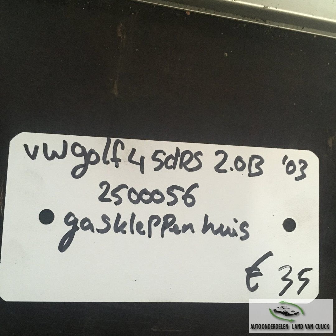 Vw Golf 4 2003  5drs 2.0 B Wagennr 2500056 Gasklephuis, Gebruikt, -, -, Ophalen of Verzenden