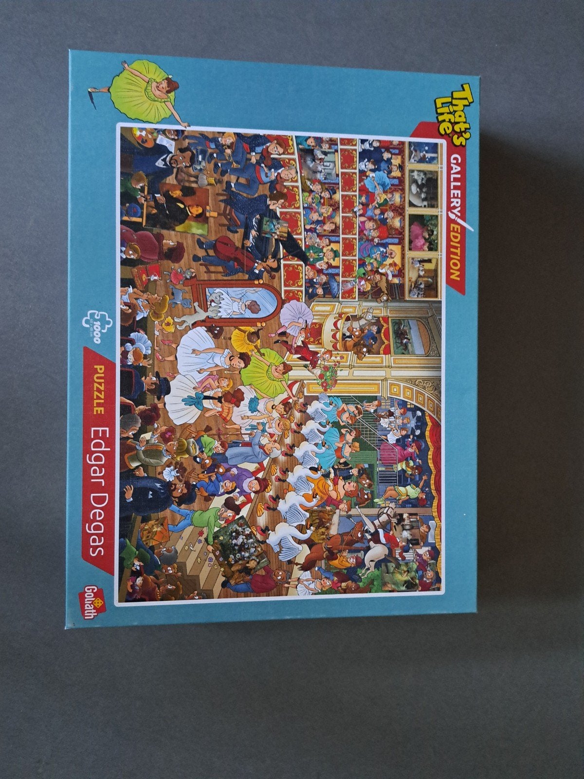 Goliath That's Life Gallery Edition Edgar Degas 1000 s, Ophalen of Verzenden, 500 t/m 1500 stukjes, Gebruikt, Legpuzzel