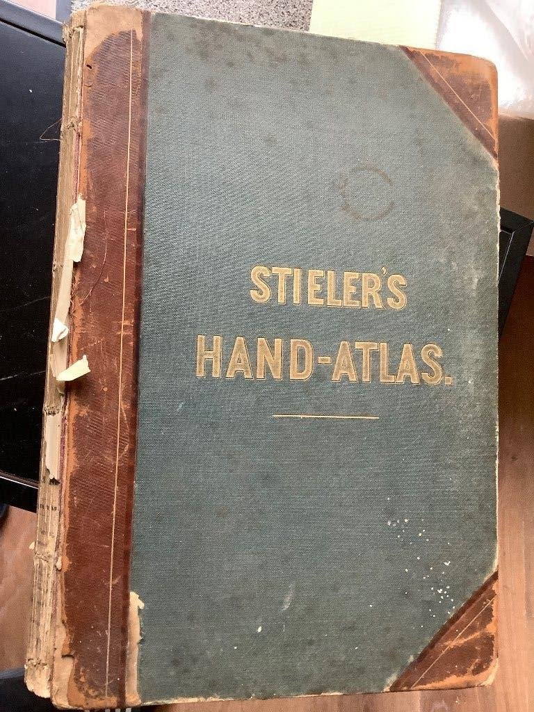 Atlas, Stielers Handatlas, 1878, Boeken, Overige atlassen, Ophalen of Verzenden, Zo goed als nieuw, 1800 tot 2000