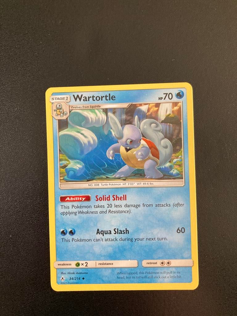Pokemon kaart Wartortle, Ophalen of Verzenden