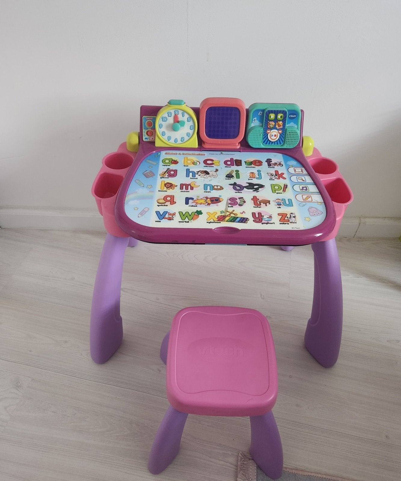 VTech Magisch Bureau 3-in-1 met krukje, Ophalen, Gebruikt, Knutselen, Met geluid