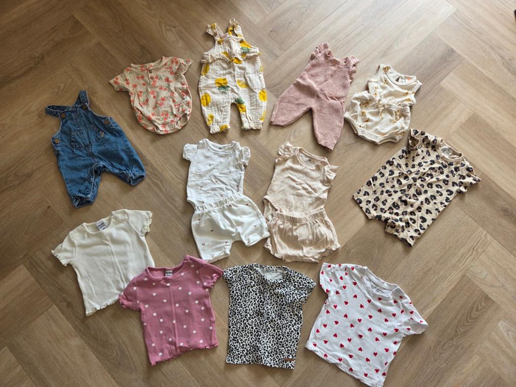 Zomer baby kleding pakket meisjes maat 50-56, Meisje, H&M, Ophalen of Verzenden, Zo goed als nieuw