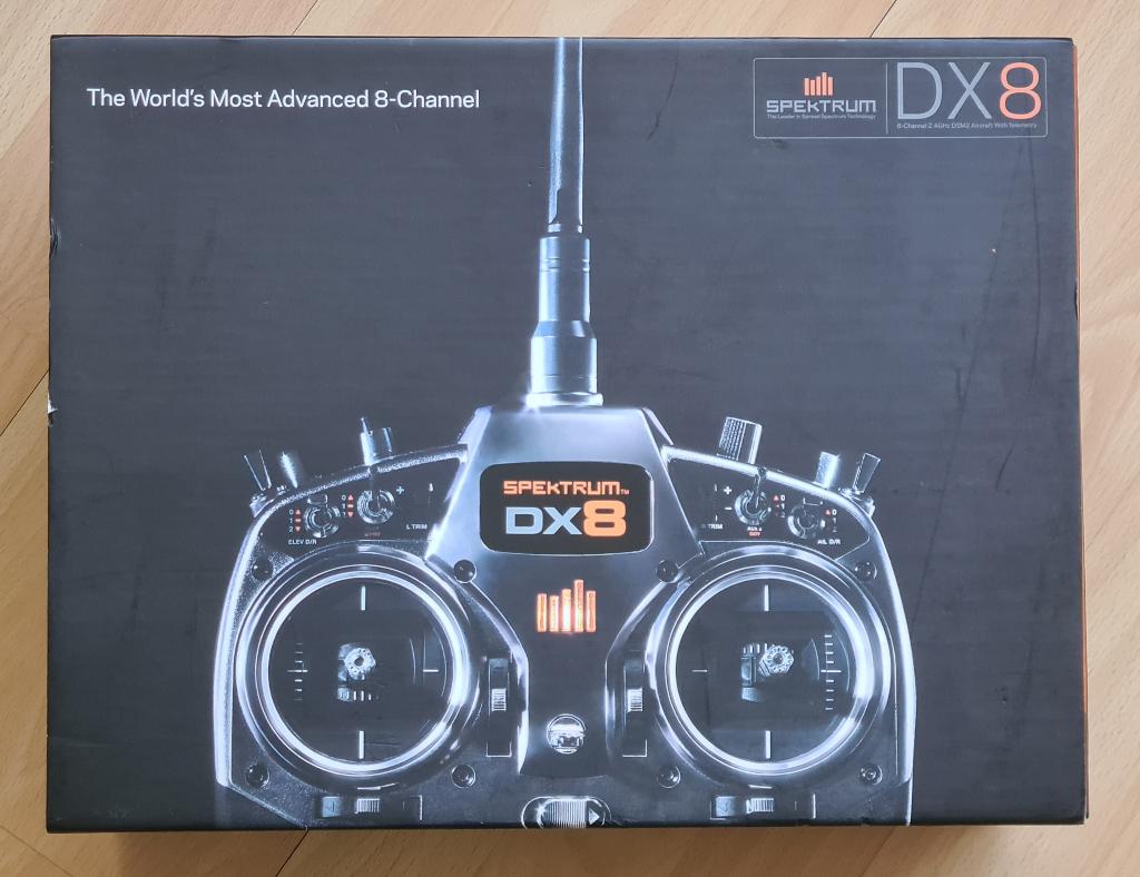 Spektrum DX8 8-kanaals zender, Ophalen, Gebruikt