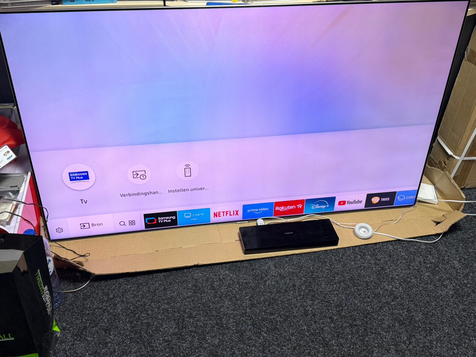 Samsung 65 inch QLED 4K Smart TV (model QE65Q7FAM, Ophalen, Samsung, ., Zo goed als nieuw