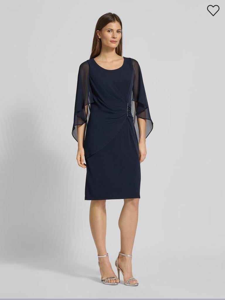 Vera Mont jurk maat 48 - Nieuwe collectie, één keer gedragen, Blauw, Maat 46/48 (XL) of groter, Ophalen of Verzenden, Zo goed als nieuw