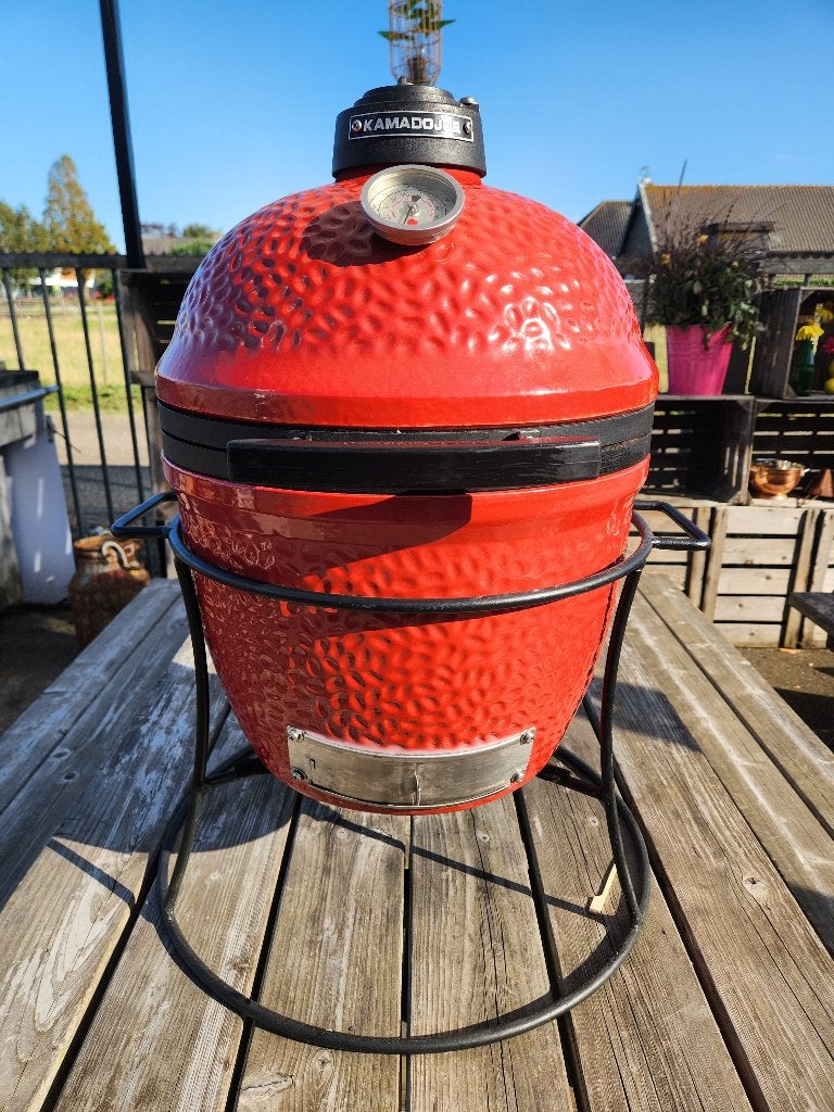 Kamado Joe Jr. BBQ Barbecue, Ophalen of Verzenden, Zo goed als nieuw, Kamado Joe, Met accessoires