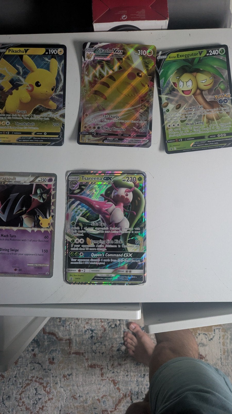 Pokémon Kaarten Collectie: Pikachu V, VMAX, Tsareena GX, Ophalen of Verzenden, Gebruikt, Meerdere kaarten