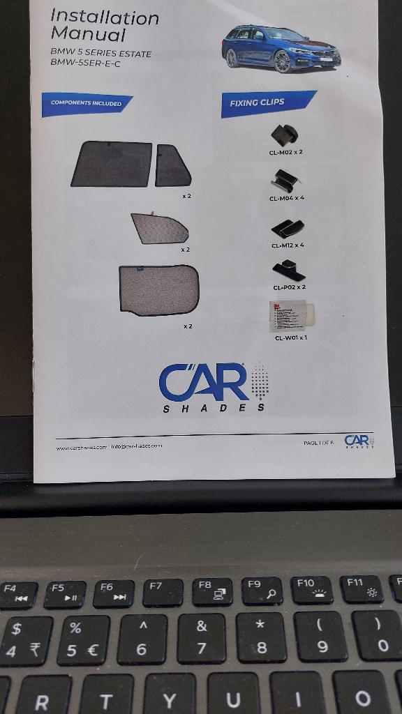 Raamverduistering CARSHADES  BMW F11, Ophalen of Verzenden, Zo goed als nieuw
