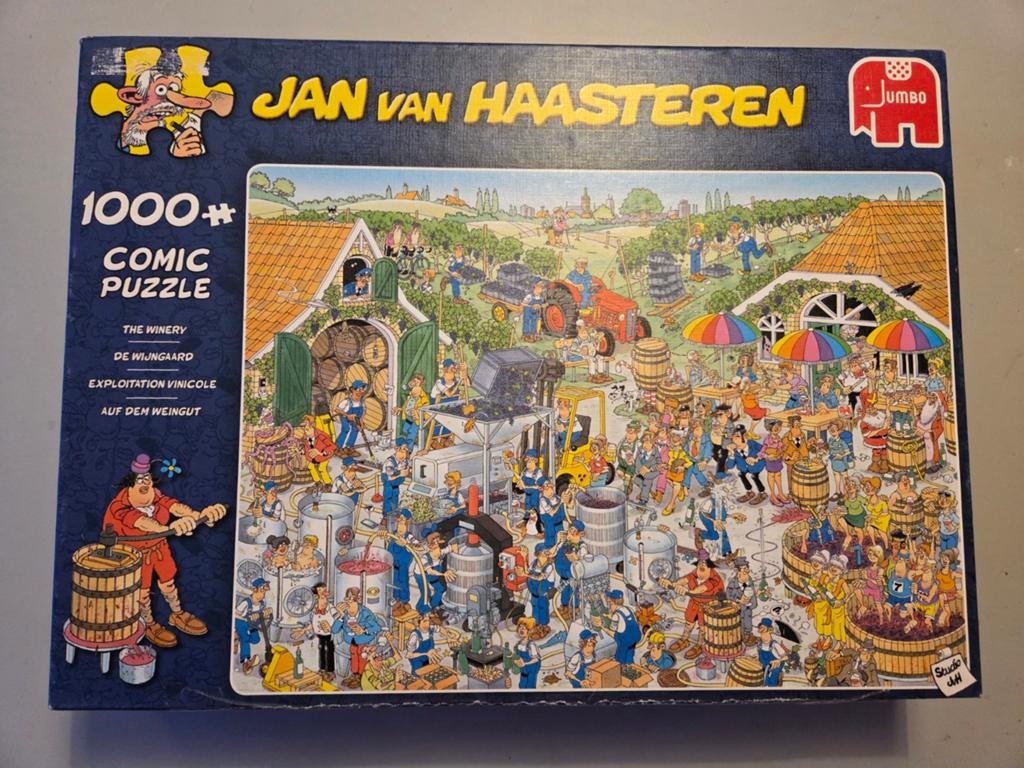 Jan van Haasteren puzzel de wijngaard, Hobby en Vrije tijd, Denksport en Puzzels, Ophalen, 500 t/m 1500 stukjes