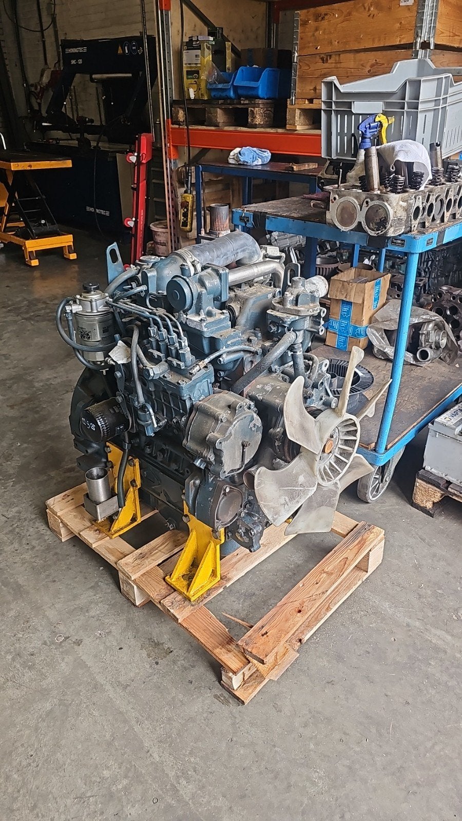 kubota V3800-T motor gebruikt, Ophalen, Gebruikt