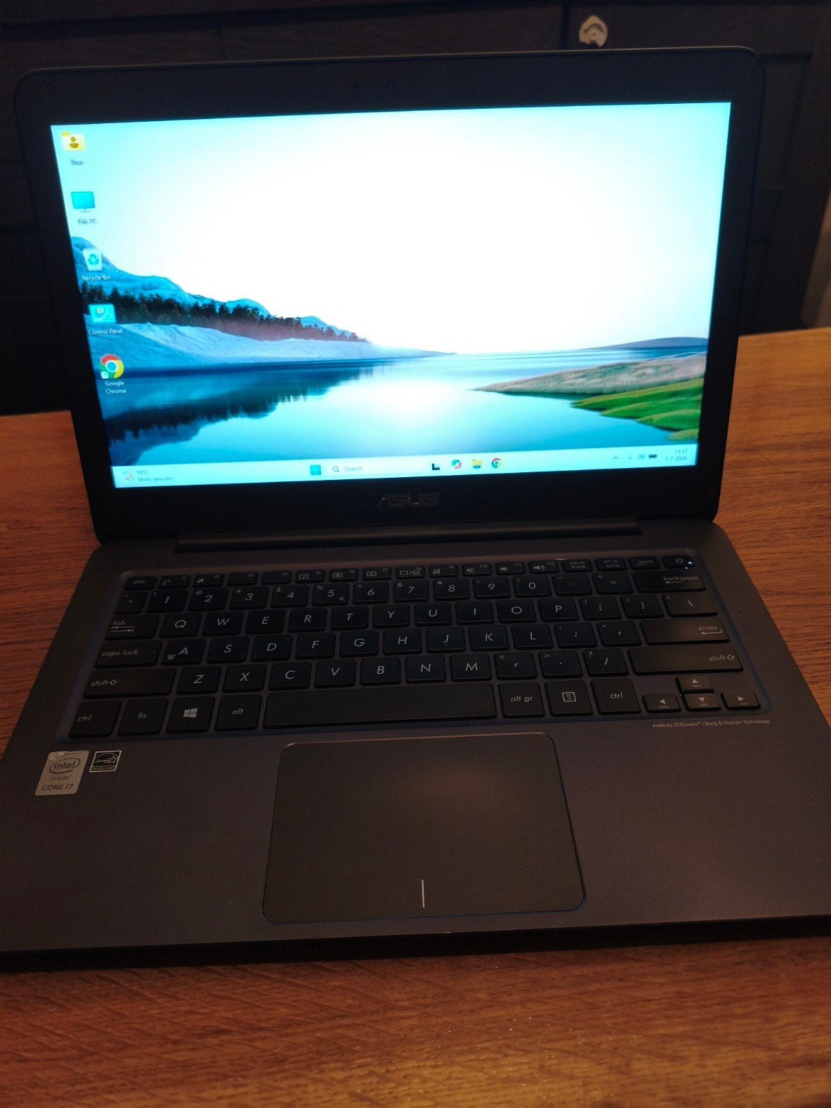 Asus 13,3" inch, i7, SSD, Win11, originele oplader, Ophalen, 256 GB, Qwerty, 13 inch