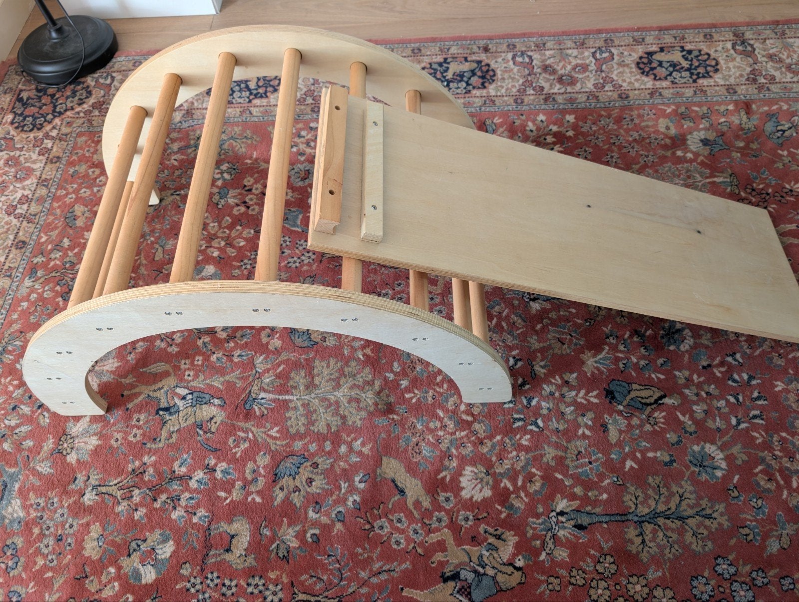 Houten klimrek met glijbaan, Kinderen en Baby's, Speelgoed | Houten speelgoed, Ophalen, Gebruikt, Overige typen