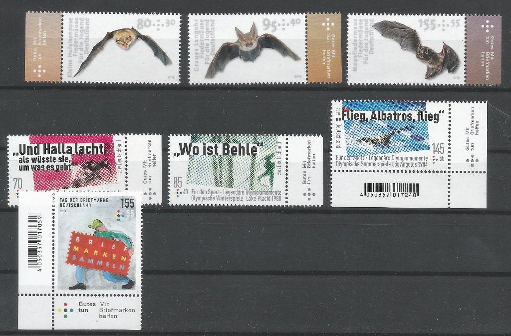 Postzegels Duitsland met toeslag 2019 postfris, Ophalen of Verzenden, 1990 tot heden, Postfris