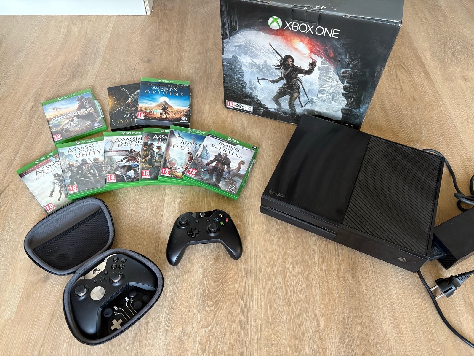 Xbox One 1TB met 2 controllers en 9 games, Verzenden, Xbox One, Met 2 controllers, 1 TB