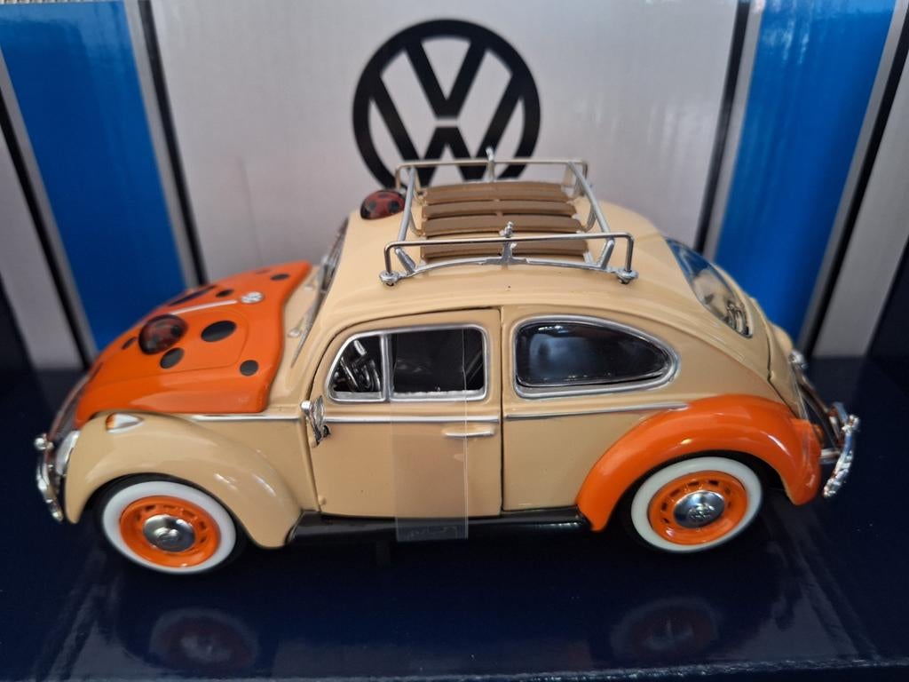 Volkswagen Kever 1966 Schaal 1:24, Nieuw, Ophalen of Verzenden, Motormax, Motormax