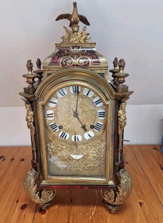 Antieke Franse Boulle klok - Balthazar Martinot Parijs, Antiek en Kunst, Ophalen
