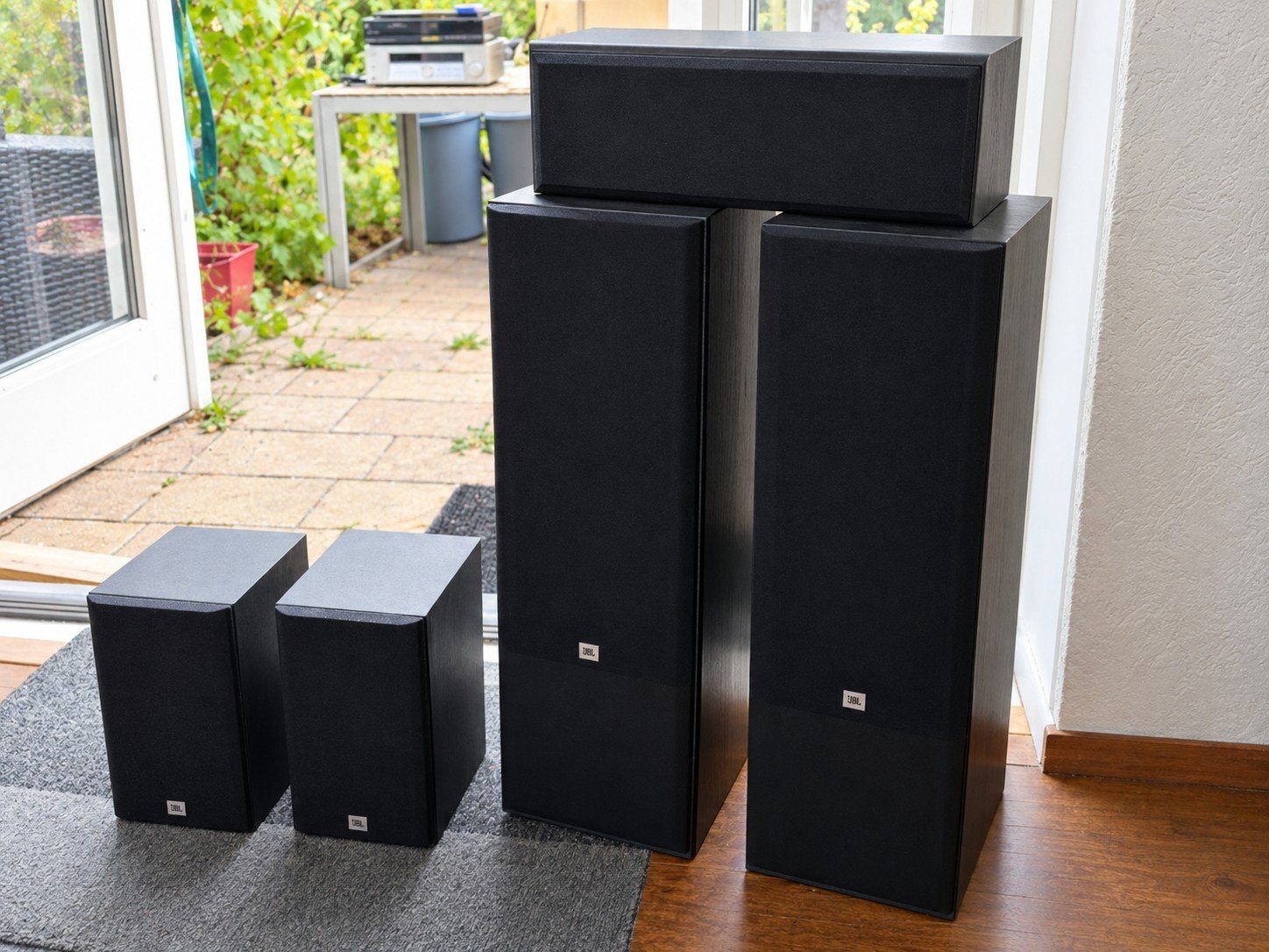 JBL speakerset + Gale center speaker (5 speakers), Audio, Tv en Foto, Ophalen, Zo goed als nieuw, Center speaker, JBL