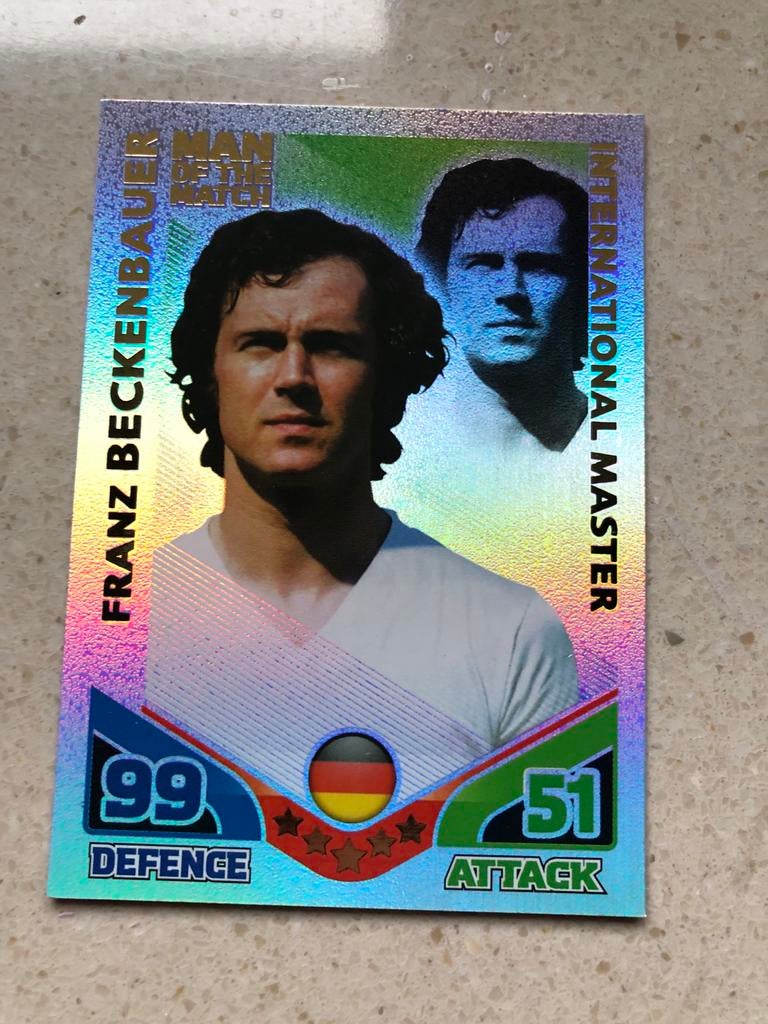 Topps Match Attax WK 2010 Franz Beckenbauer Master, Verzamelen, Ophalen of Verzenden, Zo goed als nieuw