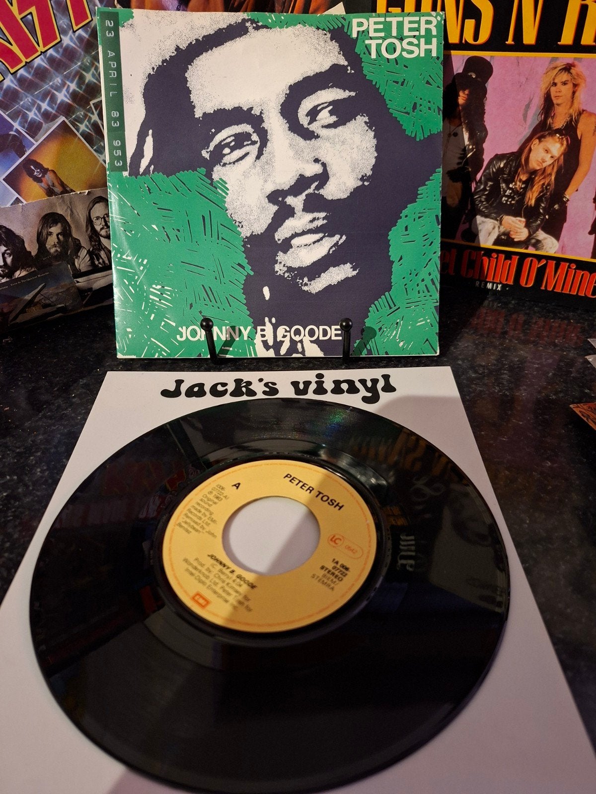 Peter Tosh - Johnny B. Goode 7 inch vinyl single 1983, 7 inch, Ophalen of Verzenden, Zo goed als nieuw, Beschermende buitenhoes