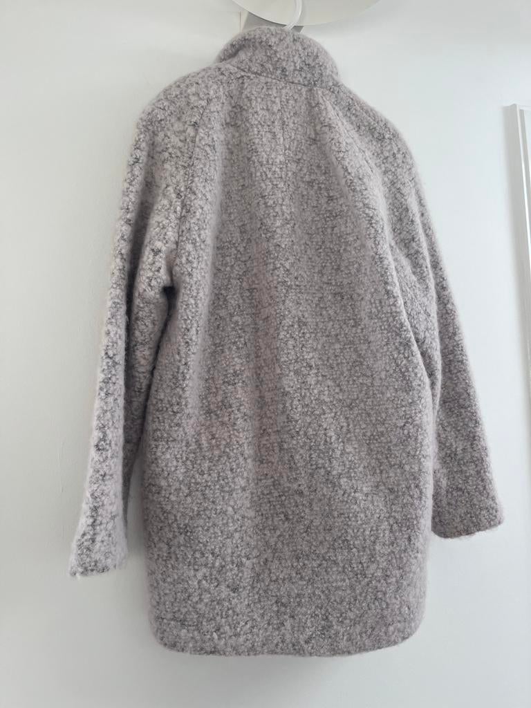 Samsoe Samsoe Helle Jacket Sand Grey - Maat S - ZGAN, Kleding | Dames, Jassen | Winter, Ophalen of Verzenden, Zo goed als nieuw