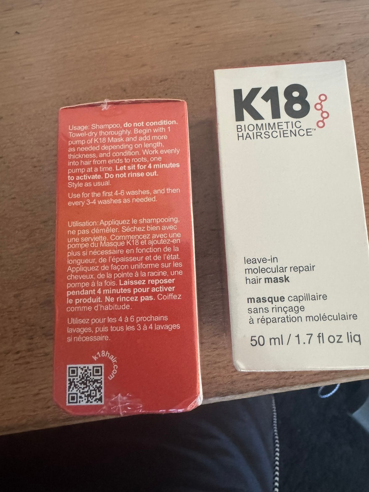 Originele K18 Leave-in Molecular Repair Hair Mask 50 ml, Ophalen of Verzenden, Nieuw, Haarverzorger of -hersteller