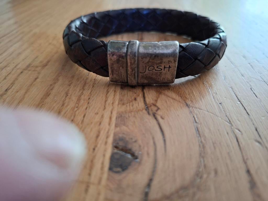 Josh Leren Armband, Ophalen of Verzenden, Gebruikt, Bruin, Leer