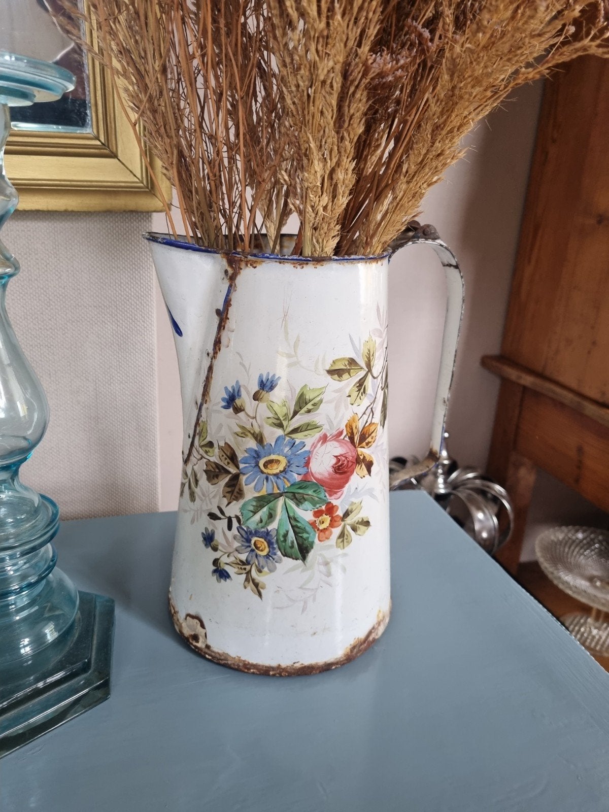 emaille kan, Antiek en Kunst, Ophalen of Verzenden