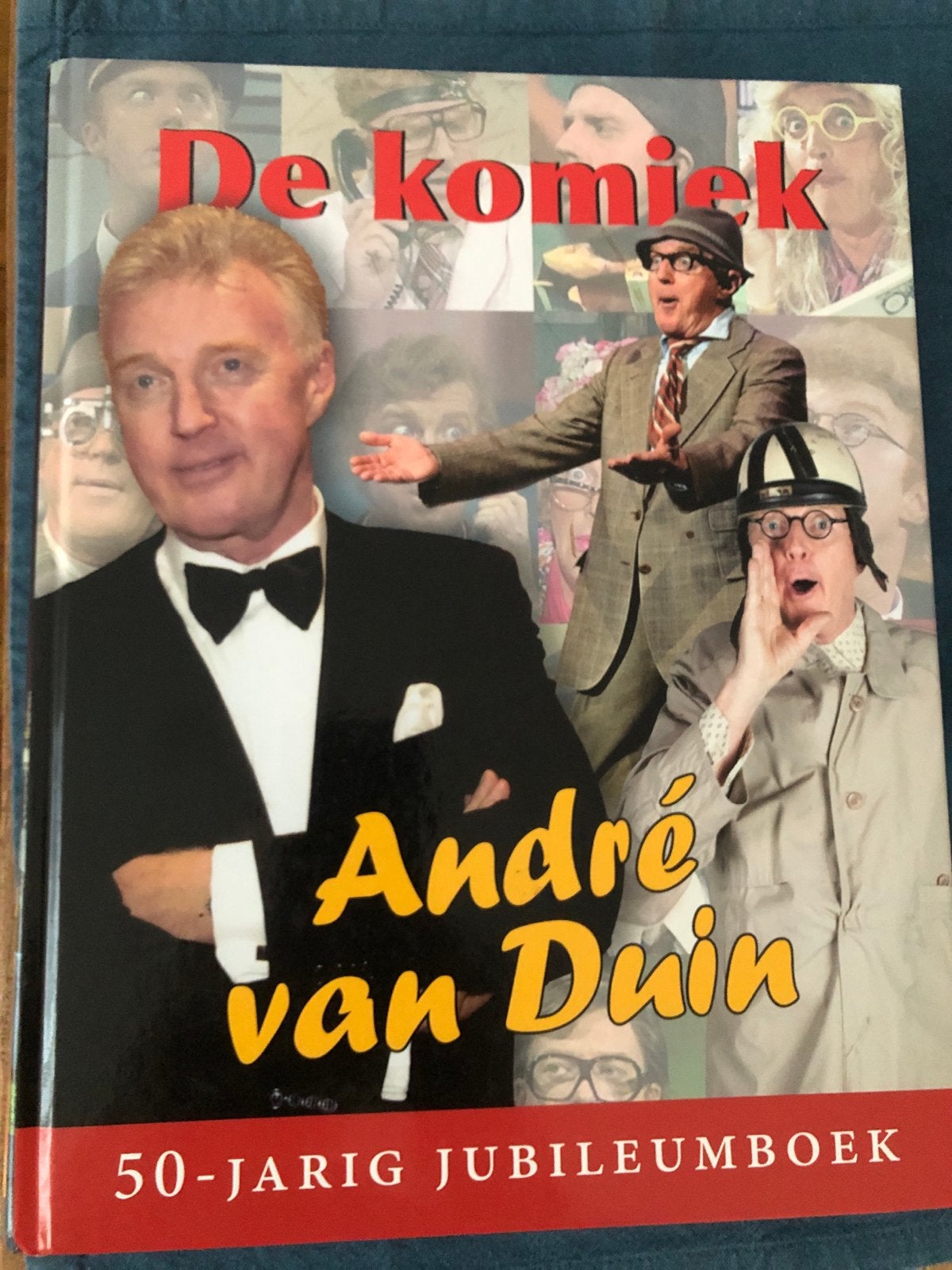 De komiek André van Duin - 50-jarig jubileumboek, Ophalen of Verzenden, Zo goed als nieuw, Cabaret