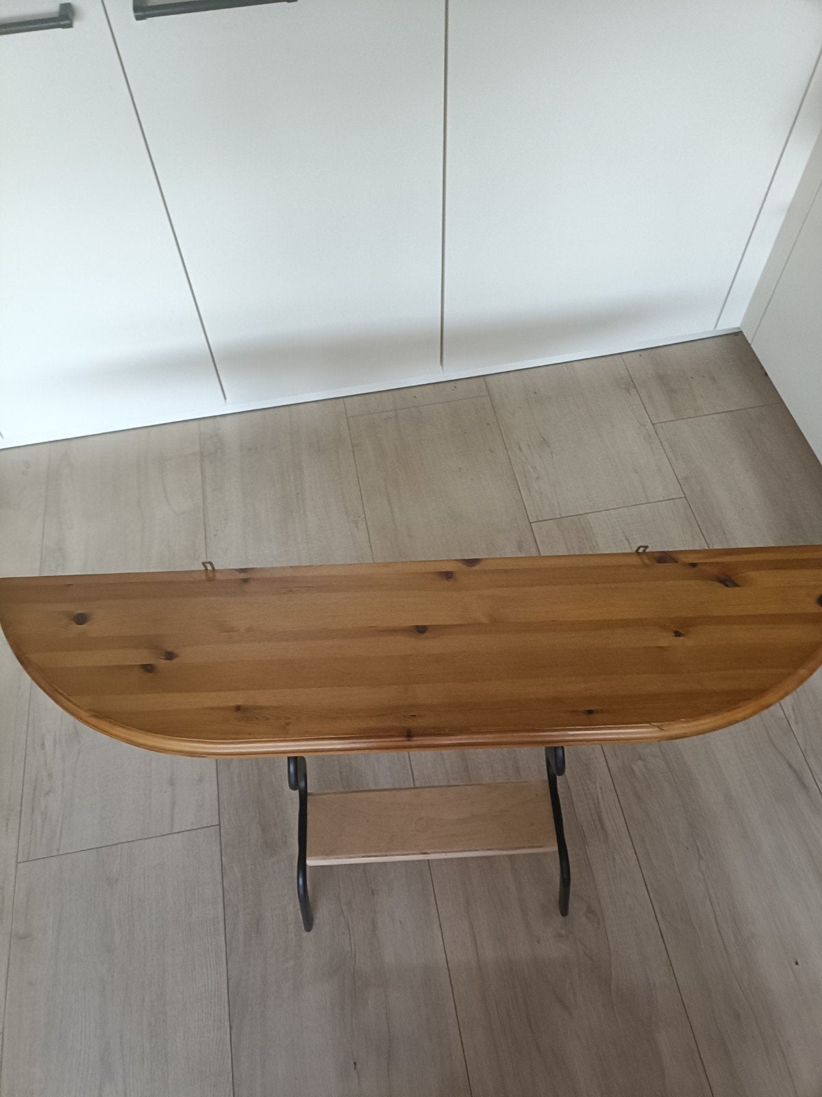 Grenen boekenplank met consoles, Huis en Inrichting, Woonaccessoires | Wandplanken en Boekenplanken, Ophalen, Gebruikt